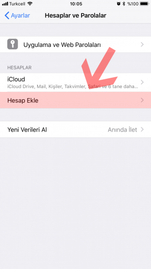 Iphone Outlook Ayarları