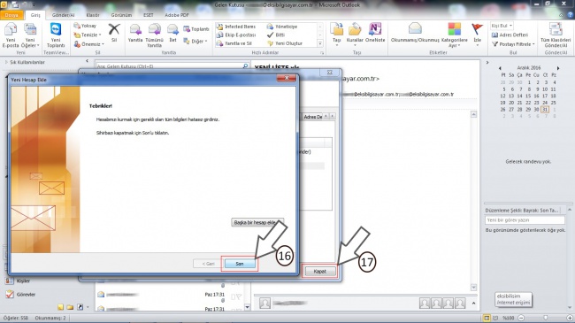 Microsoft Outlook E-Posta Ayarları