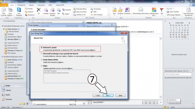 Microsoft Outlook E-Posta Ayarları