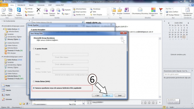 Microsoft Outlook E-Posta Ayarları